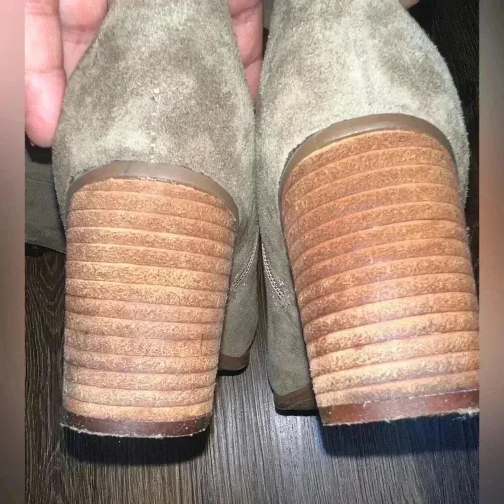 Vintage‎ Crown Unicorn over the knee heeled suede boots  women’s Sz 9.5